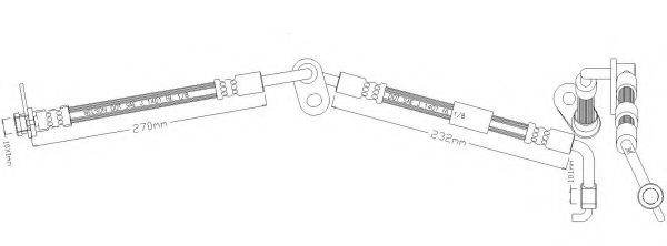 Тормозной шланг REMKAFLEX 6055