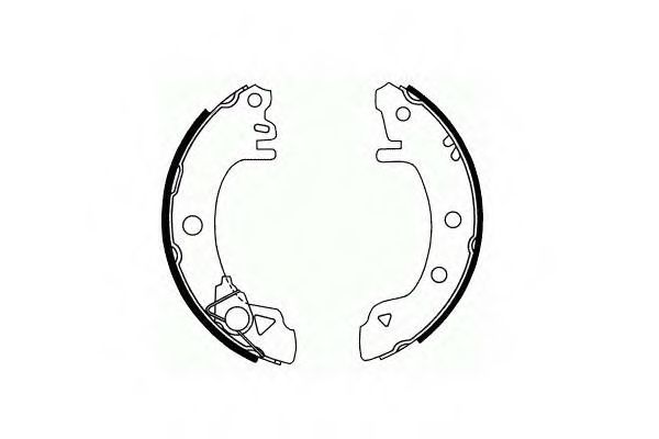 Комплект тормозных колодок, стояночная тормозная система ROULUNDS BRAKING 0382