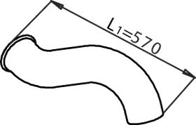 Труба выхлопного газа DINEX 21706