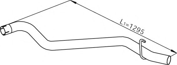 Труба выхлопного газа DINEX 29619