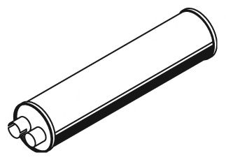 Средний глушитель выхлопных газов ZARA 9779