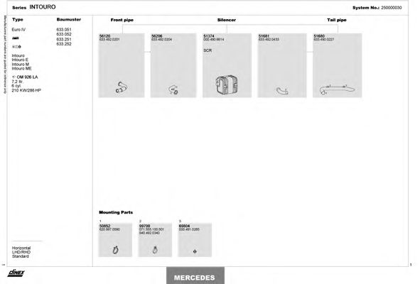 Система выпуска ОГ DINEX 250000030
