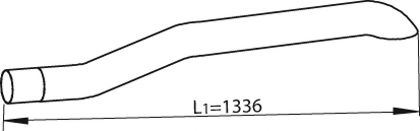 Труба выхлопного газа DINEX 47653