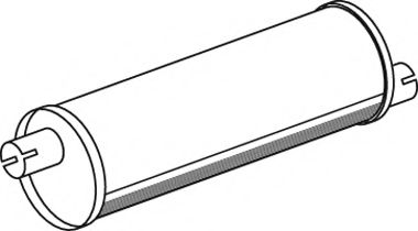 Средний / конечный глушитель ОГ DINEX 30304