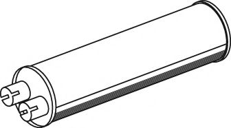 Средний / конечный глушитель ОГ DINEX 18311
