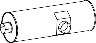 Средний / конечный глушитель ОГ DINEX 18332