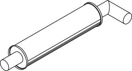 Средний / конечный глушитель ОГ DINEX 19301