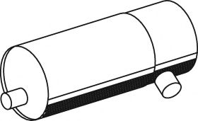 Средний / конечный глушитель ОГ DINEX 21319