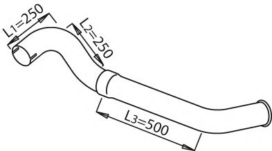 Труба выхлопного газа ZARA 9449