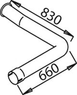 Труба выхлопного газа DINEX 21648