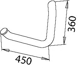 Труба выхлопного газа DINEX 50224