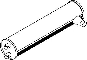 Средний / конечный глушитель ОГ BORGES 3176