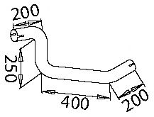 Труба выхлопного газа DINEX 51148