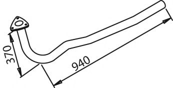 Труба выхлопного газа DINEX 50108