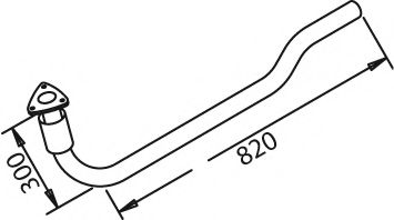 Труба выхлопного газа IMASAF 2620