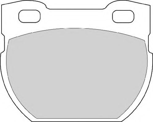 Комплект тормозных колодок, дисковый тормоз NECTO FD6586A