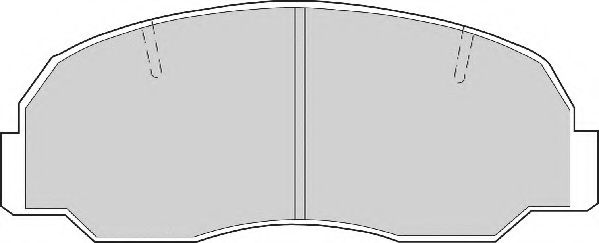 Комплект тормозных колодок, дисковый тормоз NECTO FD6353A