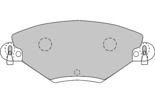 Комплект тормозных колодок, дисковый тормоз NECTO FD6875A