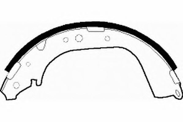 Комплект тормозных колодок NECTO N1382