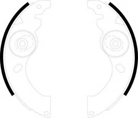 Комплект тормозных колодок NECTO N1677