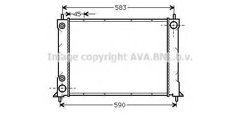 Радиатор, охлаждение двигателя AVA QUALITY COOLING AU2070