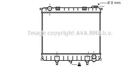 Радиатор, охлаждение двигателя AVA QUALITY COOLING AU2126