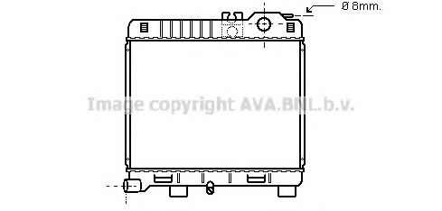 Радиатор, охлаждение двигателя AVA QUALITY COOLING BW2033