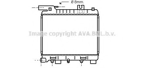 Радиатор, охлаждение двигателя AVA QUALITY COOLING BW2056