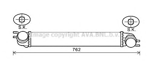 Интеркулер AVA QUALITY COOLING BW4425