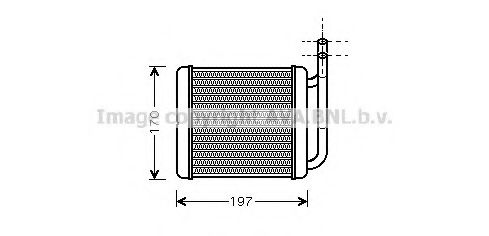 Теплообменник, отопление салона AVA QUALITY COOLING HY6136