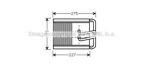 Теплообменник, отопление салона AVA QUALITY COOLING HY6169