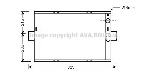 Радиатор, охлаждение двигателя AVA QUALITY COOLING IV2062