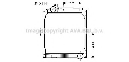 Радиатор, охлаждение двигателя AVA QUALITY COOLING ME2111