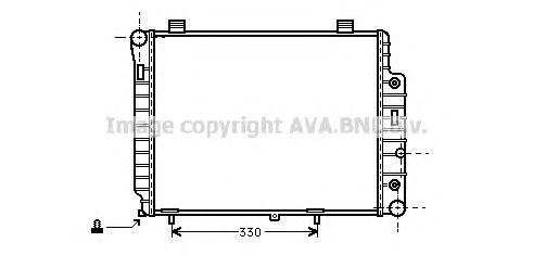 Радиатор, охлаждение двигателя AVA QUALITY COOLING MS2156