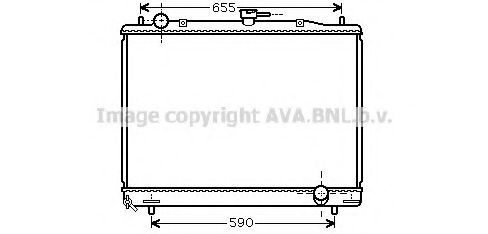 Радиатор, охлаждение двигателя AVA QUALITY COOLING MT2193