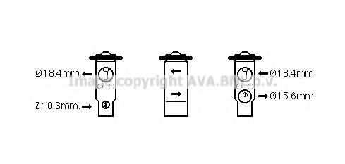 Расширительный клапан, кондиционер AVA QUALITY COOLING MZ1271