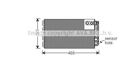 Испаритель, кондиционер AVA QUALITY COOLING PEV346