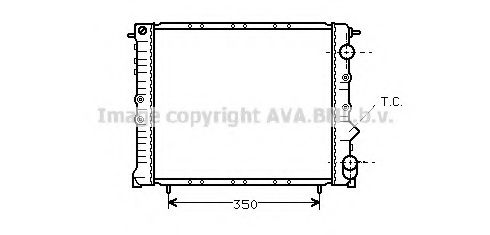 Радиатор, охлаждение двигателя AVA QUALITY COOLING RT2054