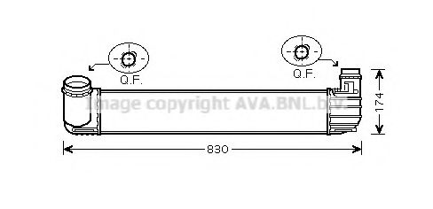 Интеркулер AVA QUALITY COOLING RT4411