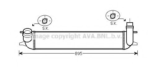 Интеркулер AVA QUALITY COOLING RT4462