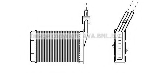 Теплообменник, отопление салона AVA QUALITY COOLING RT6101