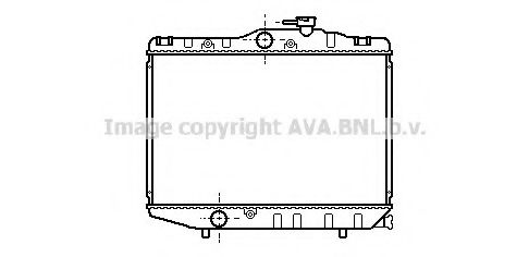 Радиатор, охлаждение двигателя AVA QUALITY COOLING TO2038