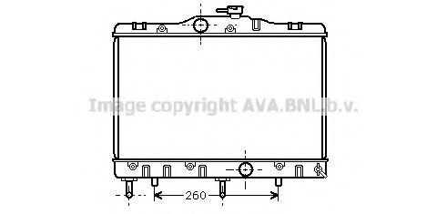 Радиатор, охлаждение двигателя AVA QUALITY COOLING TO2173