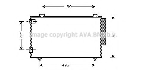 Конденсатор, кондиционер AVA QUALITY COOLING TO5286D