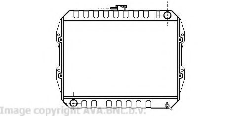 Радиатор, охлаждение двигателя AVA QUALITY COOLING VW2090