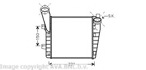 Интеркулер AVA QUALITY COOLING VW4234