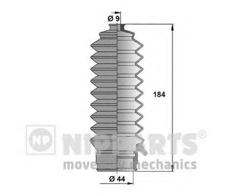 Комплект пылника, рулевое управление NIPPARTS J2854000