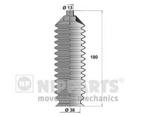 Комплект пылника, рулевое управление NIPPARTS N2843023