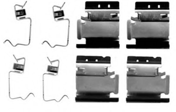 Комплектующие, колодки дискового тормоза MGA A199