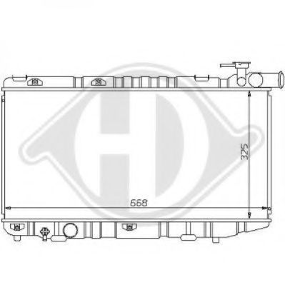 Радиатор, охлаждение двигателя DIEDERICHS 8137130